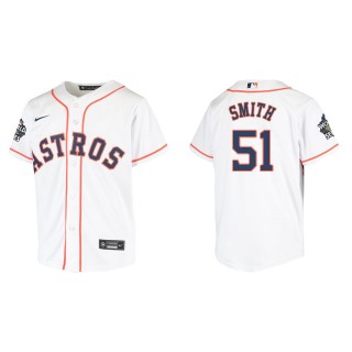 Will Smith Youth Houston Astros White 2022 World Series Home Replica Jersey