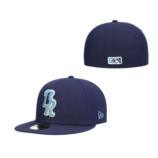 Wilmington Blue Rocks Navy Authentic Collection Team Alternate 59FIFTY Fitted Hat