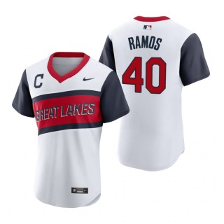 Indians Wilson Ramos Nike White 2021 Little League Classic Jersey