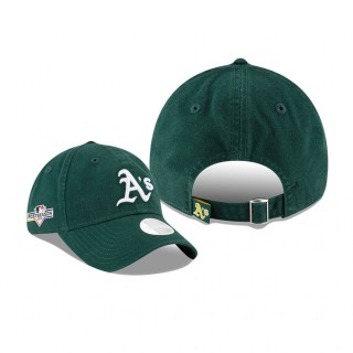 Women's Oakland Athletics Green 2019 Postseason Sidepatch 9TWENTY Adjustable Hat