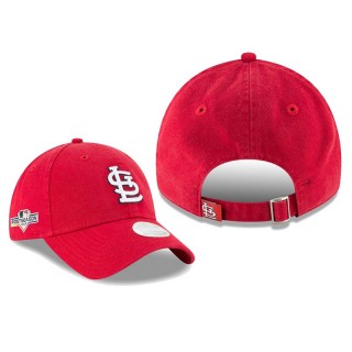 Women's St. Louis Cardinals Red 2019 Postseason 9TWENTY Adjustable Sidepatch Hat