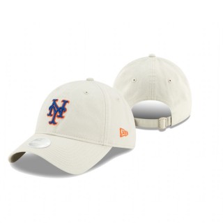 Women's New York Mets Khaki Stone Core Classic 9TWENTY Adjustable Hat