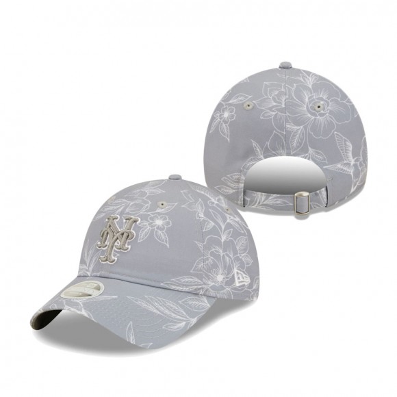 Women's New York Mets Gray Botanic 9TWENTY Adjustable Hat