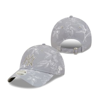 Women's New York Yankees Gray Botanic 9TWENTY Adjustable Hat