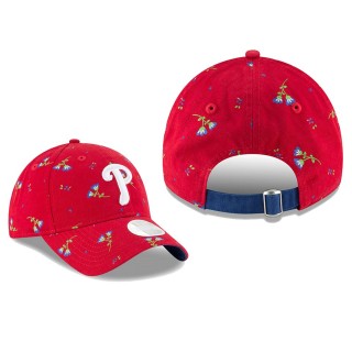 Women's Philadelphia Phillies Red Blossom 9TWENTY Adjustable Hat