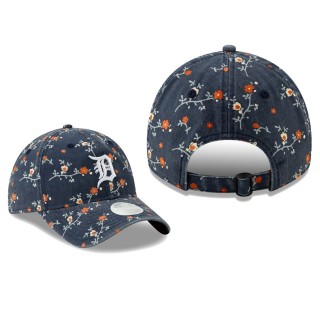 Women's Detroit Tigers Black Blossom 9TWENTY Adjustable Hat