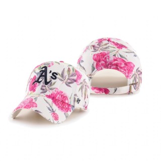Women's Oakland Athletics White Peony Clean Up Hat