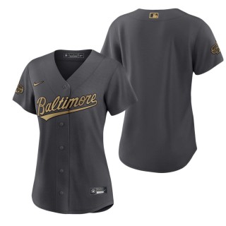 Women's Baltimore Orioles Nike Charcoal 2022 MLB All-Star Game Replica Blank Jersey