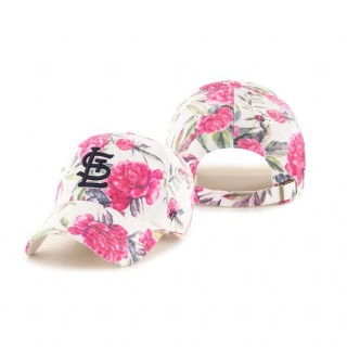 Women's St. Louis Cardinals White Peony Clean Up Hat
