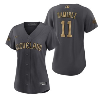 Women's Cleveland Guardians Jose Ramirez Nike Charcoal 2022 MLB All-Star Game Replica Player Jersey