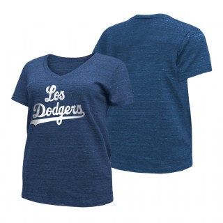 Women's Los Angeles Dodgers Royal Plus Size T-Shirt 2021 City Connect
