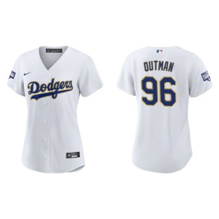 Women's James Outman Dodgers White Gold 2021 City Connect Replica Jersey