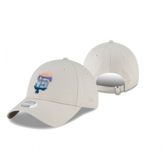 Women's San Francisco Giants Cream Sunset 9TWENTY Adjustable Hat