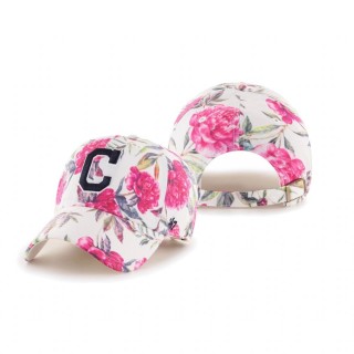 Women's Cleveland Indians White Peony Clean Up Hat