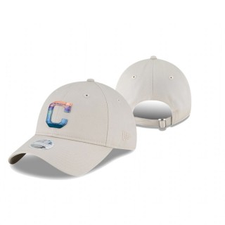 Women's Cleveland Indians Cream Sunset 9TWENTY Adjustable Hat