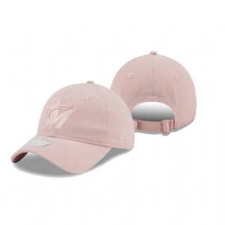 Women's Miami Marlins Pink Rouge Core Classic 9TWENTY Adjustable Hat
