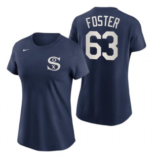 Women White Sox Matt Foster Navy 2021 Field of Dreams Tee