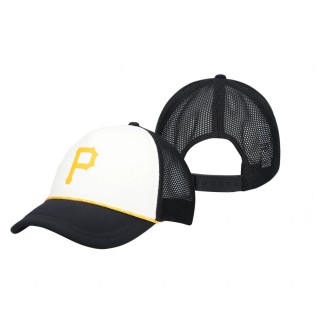 Women's Pittsburgh Pirates White Pro Fit Performance Trucker Snapback Hat