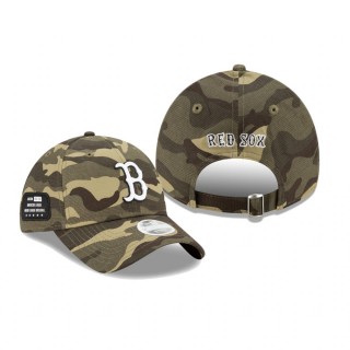 Women's Boston Red Sox Camo 2021 Armed Forces Day 9TWENTY Adjustable Hat