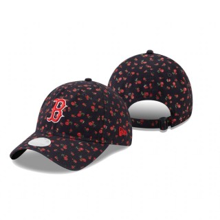 Women's Boston Red Sox Navy Floral 9TWENTY Adjustable Hat