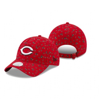 Women's Cincinnati Reds Red Floral 9TWENTY Adjustable Hat