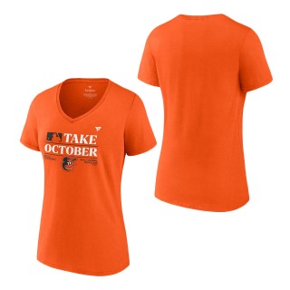 Women's Baltimore Orioles Orange 2023 Postseason Locker Room T-Shirt