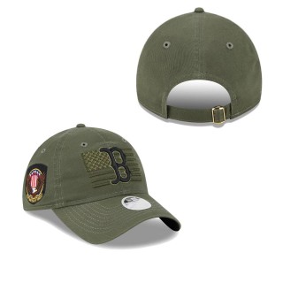 Women's Boston Red Sox Green 2023 Armed Forces Day 9TWENTY Adjustable Hat