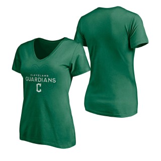 Women's Cleveland Guardians Kelly Green St. Patrick's Day Team Celtic Knot T-Shirt