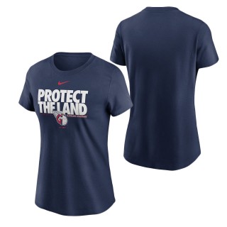Women's Guardians Navy Protect This Land T-Shirt