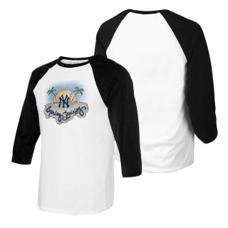 Women's New York Yankees Tiny Turnip Spring Training Raglan T-Shirt