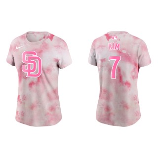 Women's Padres Ha-Seong Kim Pink 2022 Mother's Day T-Shirt