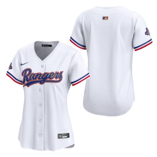 Women's Texas Rangers White 2024 Gold Collection Limited Jersey