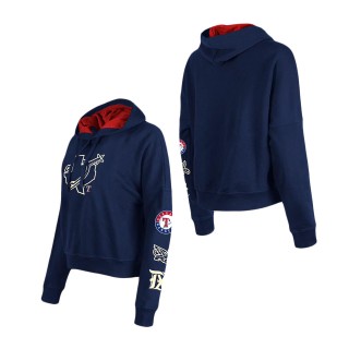 Women's Texas Rangers Navy 2023 City Connect Pullover Hoodie
