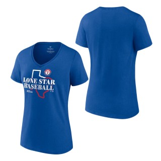Women's Texas Rangers Royal 2023 World Series Hometown T-Shirt