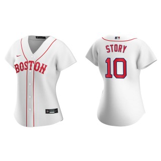 Women's Red Sox Trevor Story Red Sox 2021 Patriots' Day Replica Jersey