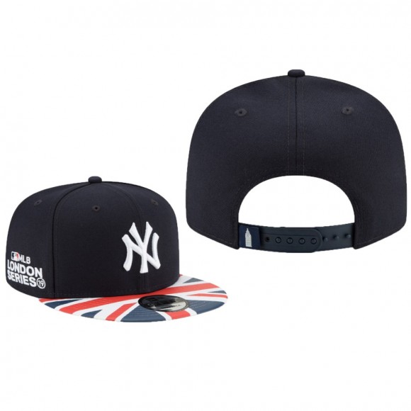 New York Yankees Navy 2019 London Series 9FIFTY Adjustable Snapback Union Jack Hat