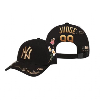 New York Yankees Aaron Judge Black Blossom Adjustable Hat