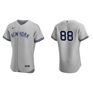Austin Wells Yankees Gray Authentic Road Jersey