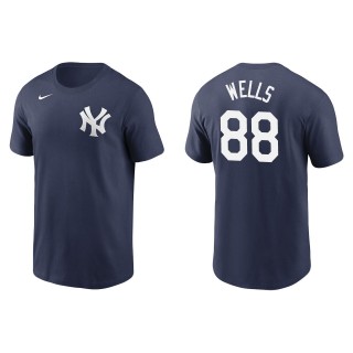 Austin Wells Yankees Navy Name & Number T-Shirt
