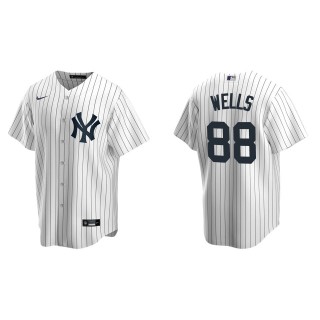 Austin Wells Yankees White Replica Home Jersey