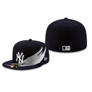 Yankees Navy Brush 59FIFTY Fitted Hat