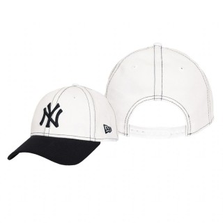 Yankees White Navy Clutch Hit 9FORTY Adjustable Hat