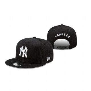 New York Yankees Black Corduroy 9Fifty Snapback Hat