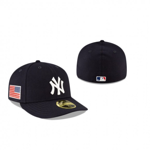 Yankees Navy Crystals From Swarovski Flag Low Profile 59Fifty Hat
