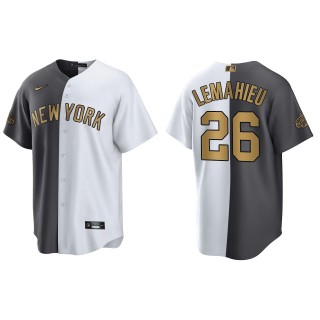 Men's DJ LeMahieu New York Yankees White Charcoal 2022 MLB All-Star Game Split Jersey