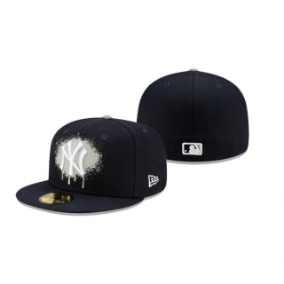 Yankees Navy Drip Front Hat