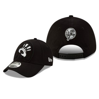 New York Yankees Black Elements Monochrome Logo Stretch Snapback 9FORTY Adjustable Hat