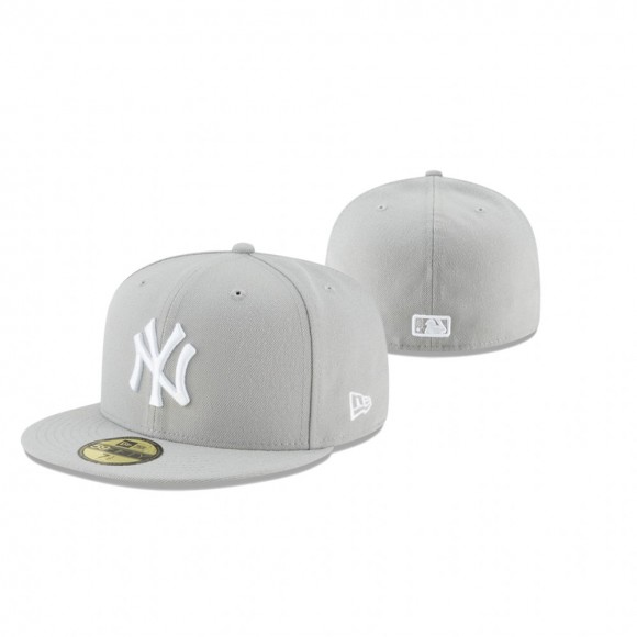 Yankees Gray Fashion Color Basic 59FIFTY Fitted Hat