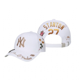 New York Yankees Giancarlo Stanton White Blossom Adjustable Hat
