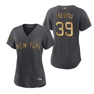 Women's Jose Trevino New York Yankees American League Charcoal 2022 MLB All-Star Game Replica Jersey
